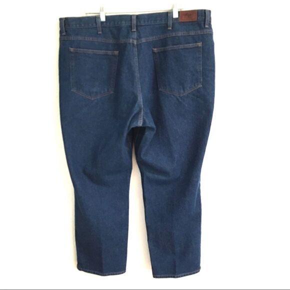 L.L. Bean classic fit dark wash jeans 44 - Picture 4 of 7